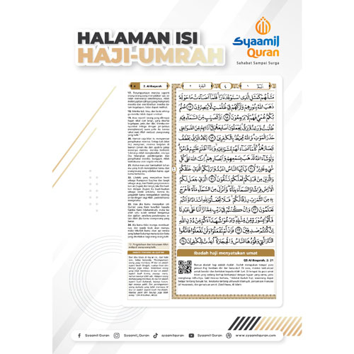 Isi Halaman Al Quran Spesial Haji Umrah